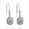 Stud Earrings Solid Platinum PT950 1CT Brilliant Diamond Women Engagement Beautiful Ear Jewelry Lasting Forever