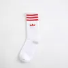 Men's Socks Fashion High Tube Sports Men And Women Cotton Wild Ins Striped Sock2024