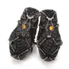 Crampons Microspikes Sac de rangement gratuit Crampons adultes adaptés à tous les types de chaussures en tailles 36 à 44 Matériau en silicone