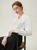 Women's Blouses FSLE French Elegant Style Lace-up Shirt For Women Spring Professional Commuting Sense Layered Top Female 24FS11123