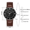 Montre-bracelets 2024 Fashion Men's Metal Celt Business Business Watch Mens Design Men Sport Sport Tamesproof Clock Relogio Masculino