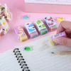 12 Pcs Professional Kids Erasers No Odor Cute Appearance Students Erasers Fruit Print Kids Erasers