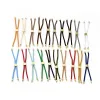 20pcs Twisted Milan Rope Slider Half Finished Bracelet Random Mixed Color for Connector Charm DIY Bracelet Making 222~230mm