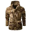 Men's Jackets Camouflage Tactical Hooded Jacket High Quality Military Uniform Army Outdoor Windbreaker Coat Hunt Working Clothes