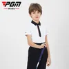 Pgm golf enfants t-shirts à manches courtes vêtements de garçon d'été