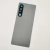 Sony Xperia için 1 III% 100 Orijinal Gorilla Cam 6 Pil Kapağı Sert Geri Kapak Kapısı Arka Gövde Kılıfı + Kamera Lens + Yapıştırıcı