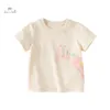 Dave Bella 2024 Summer Girls Boy's BabyTshirt Children Top Cotton Shirt SleeveアンダーシャツカジュアルアウトドアスポーツDB2241110 240328