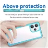 360 Capa de telefone protetora completa para Redmi 12 Capa à prova de choque Silicone Soft Bumper Clear Hard Casa Redmi 12 4G Capa Coque