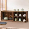 Solid Wood Tea Set Inneemt Cabinet met deurafhankelijk