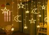 Dekoracja imprezy gwiazda księżyca LED String Eid Islamski muzułmański wystrój urodzinowy Al Adha Ramadan Easter Wedding 4660842