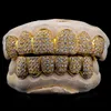 Blues RTS Bling Iced Out Moissanite Teeth Grillz Стерлинговое серебро S925 Custom Moissanite Honeycomb зубы Grillz для прекрасных украшений