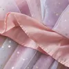 Mädchenkleider Sommer Kleinkind Baby Girls Prinzessin Kleid Blumenmasch Tulle Tutu Regenbogen Pailletten Geburtstagskleidung Kleinkind Girl Party Kleider