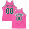 Custom Pink Black- Authentic Throwback Basketball Jersey 3D Printed Tank Tops Men Personlized Team Unisex Top