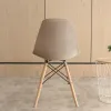 Solid Color Velvet Shell Chair Cover Washable Lösterbar ryggstol Cover Stretch Dining Seat Cover för Hotel Home Matsal