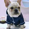 Lüks evcil köpek pijamaları yumuşak ipek fransız bulldog ceket giysileri küçük köpekler için shih tzu köpek kedi kıyafetleri xs2xl 240328