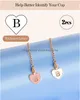 Other Drinkware Letter Charm Accessories For Cup Name Id Handle /Simple Modern Tumbler Heart Shape Initial Identification Charms Drop Otxd1