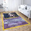 Alfombras de la tarjeta de anime de las alfombras Regal Alfombra de la alfombra 3D estampado estampado en la alfombra Anti-Slip Alfombra grande Decoración del hogar Estilo-1