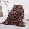 Blankets Leopard Pattern Blanket Hair Crystal Velvet Sofa Cover In Stock Small Nap Blan