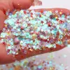 Transparent Nail Sequins Mixed Star Snowflake Shell Flakes Sequin Paillettes for Nails Art Manicure Wedding Decor Confetti 20g