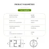 Partes da impressora 3D Série zis LM LM Acoplamentos flexíveis Atualização de acoplador de ervilhas para eixo de liga de alumínio Ender 3