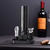 Electric Wine Bottle Opener Corkscrew Foil Cutter Automatic Bottle Opener with Stand Holder for Wine Kitchen gadgets Can Opener