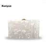 Evening Bags Messenger Bag Solid Handbag Casual Pure White Pearly Clutch Purse Party Prom Wedding Cute Bare Colors Hardboxes