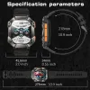 Relojes nuevos Militares inteligentes Smart Watch Men IP67 Waterproof 620mAh Batería Ultra Long Standby Compass Bluetooth Call Sports Smartwatch