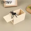 Деревянная шутка Практическая шутка Home Scare Toy Box Gag Spider Party Parents Friend Friend Flay Joke Gift Box