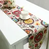 Table Runner Flag Bed Bed Souaces Garden Fleur Couvre serviette en coton Tassel Home El Restaurant Deal