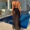 Hot selling new three piece swimsuit in Europe and America, summer sexy women's bikini set, mesh long skirt