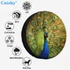 Animal Peacocks Printed Spare Tire Cover Waterproof Tire Wheel Protector for Car Truck SUV Camper Trailer Rv 14"-17"