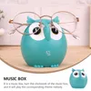 Owl Music Box Home Decor Telefonhållare Modellering Tablett Stand Glasögon Ram Desktop Plastic Child