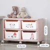 Libro a forma di tetto del tetto Libro scaffale multi-strato mobili mobili rotondi libreria per bambini puleggia universale