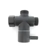 Black G7/8 "G1/2" 20 mm 22 mm Diverador masculino T Válvula T Válvula de llenado de 3 vías Agua Conector de ducha de baño