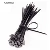 100st CS Zip Tie Disponibla handbojor ELEKTRISKA TRIE TIES CABLE TIES TIE BAND DUBLE FLEX FAST LOOP