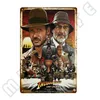 Filme clássico Indiana Jones e The Last Crusade Metal Poster Retro Metal Tin Sign Bar Club Decoração industrial Sinais de metal vintage