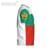 Nom de nom personnalisé Bulgaria Flag Emblem 3D T-shirts pour hommes Femmes Tees Jersey Team Vêtements de football Fans de football T-shirt