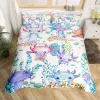 Cinetta biancheria da letto axolotl carina per ragazzi ragazze kawaii rettili rivestimento animale cover twin size marino wildlife cover axolotl piumone axolotl