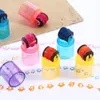 6 datorer/set Creative Inget behov Inkpad Toy Stamper Set Diy Student Drawing Supplies Diary Decor målning Roller Stamper