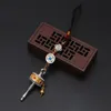 Exquisite Prayer Wheel Spinner Pendant Keychain Tibetan Nepal Carving Rotatable for KEY Ring Jewelry for Bag Pendant Gift