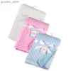 Blankets Swaddling 76 * 102CM baby blanket warm double-layer Swaddle packaging newborn hot soft bath towel baby stroller blanket cover sleeping bag Y240411