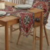 Bohemian Floral Textured Table Runner Tablecloths Retro European Home Decor Dinner Table Cloths Wedding Party Luxury Table Cover