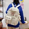 Plecak słodki Wodoodporny Wodoodporny trend mody mody nylonowy Kobieta Kawaii Laptop School Bag