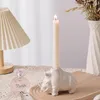 Candele Kawaii Rhino Rhino Ceramic Solto di scultura Accessori per la casa Accessori soggiorno Tavolo da pranzo Asteetica