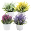 Flores decorativas 2 PCs Decoração de lavanda Fake Decorações