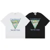 Casabanca Mens Дизайнерская футболка женские рубашки модные футболки рубашки бренды Tluxury Street Cleasuit Polo Leisure Tshir