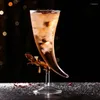 Şarap Gözlükleri 410ml Yaratıcı Ay Kokteyl Cam Goblet Bardağı Ev Bar Mutfak Restoranı İçme