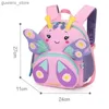 Backpacks Cute Kids Toddler Backpack Custom Name Girls Small 3D Cartoon School Embroidery Bookbags Age 1-6 Daycare Nursary Travel Bags Y240411