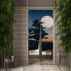 Nordic Abstract Door Curtain Fabric do kuchennej sypialni kawiarnia dekoracyjny kolor morandi wiszący pół zasłony drzwi zasłonięte noren