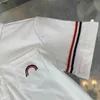 Brand Boys a maniche corta set per bambini abiti da design per bambini da pista per bambini da 100-150 cm polo di design a colori solidi e pantaloncini 24pril